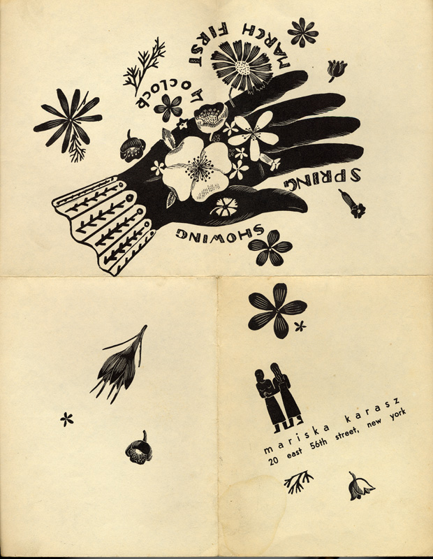 Flyer for Spring showing, ca. 1937-1941
Ink on paper, 10 7/8 x 8 1/2 inches
Collection of the Portas family