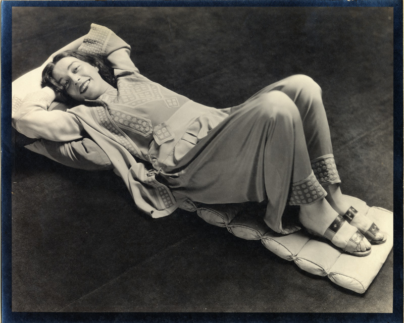 Model wearing dress by Mariska Karasz, ca. 1930 Photograph, 8 x 10 inches Cat. 32